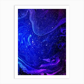 Abstract Space Background - Marble Space #2 Art Print
