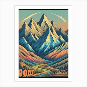 90oz Mountain Art Print