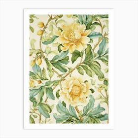 Floral Wallpaper 168 Art Print