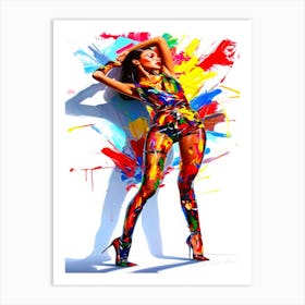 Fashion Model Look - Sassy Posing Art Print