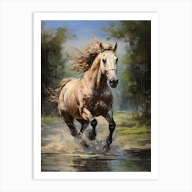 A Horse Painting In The Style Of Oil Painting 1 Art Print