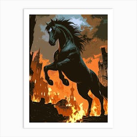 Jumping Horse Poster