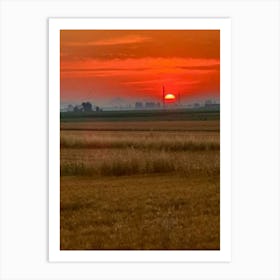 Ocaso En La Ruta Art Print