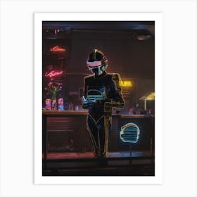 Neon nights Art Print