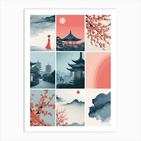 Asian Landscapes Art Print