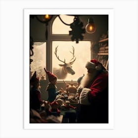 Santa'S Workshop 3 Art Print