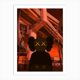 cyber kaws Art Print