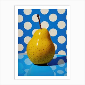 Pear and Dots Pop-art Art Print