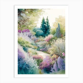 Chanticleer Garden, Usa 1, Pastel Watercolour Art Print