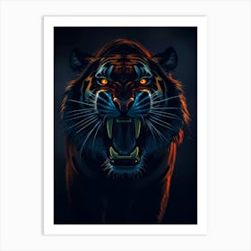 Tiger Wallpaper Art Print