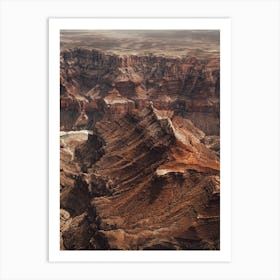 Mountain Tops Of Grand Canyon Art Print