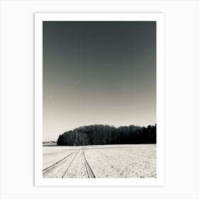 Tracks In The Snow Art Print