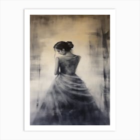 Elegant - Woman In A Dress Art Print