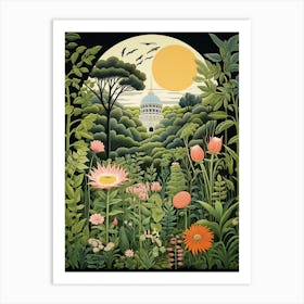 New York Botanical Garden Usa Henri Rousseau Style 1 Art Print