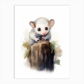 Adorable Chubby Posing Possum 2 Art Print