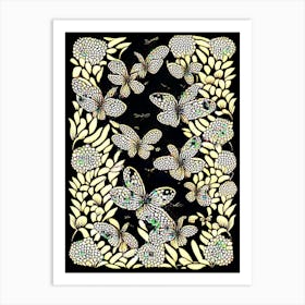 Swarm Of Bees 2 William Morris Style Art Print