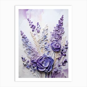 Watercolor Flowers Painting Art Print