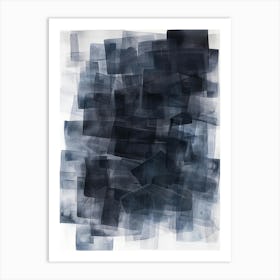 'Black Squares' 1 Art Print