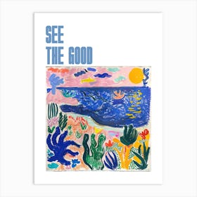 See The Good Poster Coastal Vista Matisse Style 6 Art Print