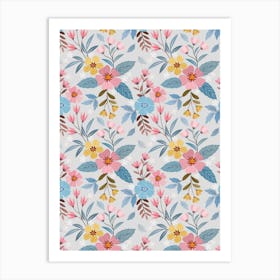 Floral Pattern.2 Art Print