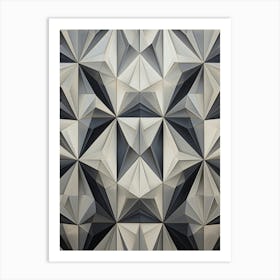 Geometric Pattern Illustration 24 Art Print