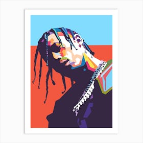 Travis Scott wpap art 1 Art Print