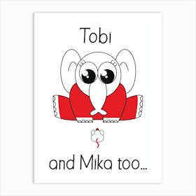 Tobi and Mika Art Print