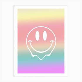 Happy Acid Emoji Art Print