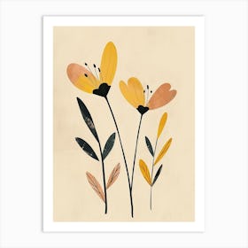 Yellow Flowers 1 Art Print