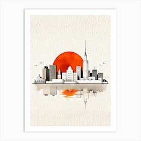 City Skyline Art Print