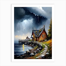 Stormy Night Art Print