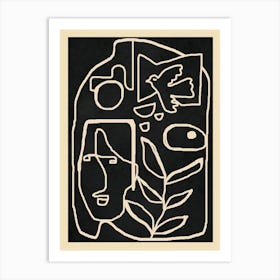 Paleolithic Abstract Art 3 Art Print