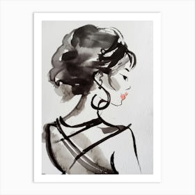 Portrait Of A Woman 13 Art Print