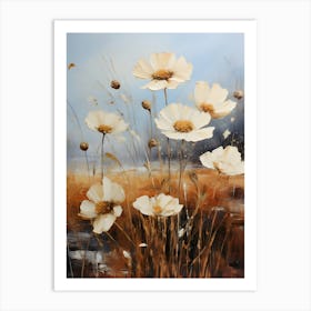 White Cosmos Art Print