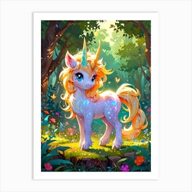 Cute Unicorn 2 Art Print