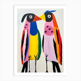 Colourful Kids Animal Art Crow 2 Art Print