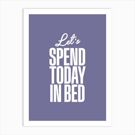 In Bed Art Print