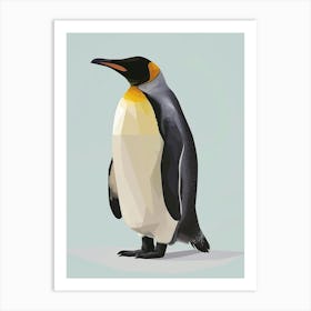 Emperor Penguin Livingston Island Minimalist Illustration 3 Art Print