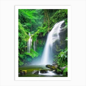 Banyumala Twin Waterfalls, Indonesia Nat Viga Style (1) Art Print