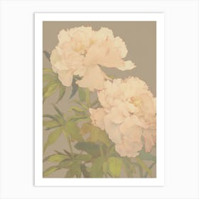 Muted Tones Flowers 1 Art Print