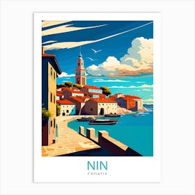 Nin Croatia TravePoster Art Print