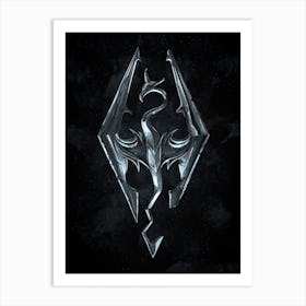 Skyrim Symbol Art Print