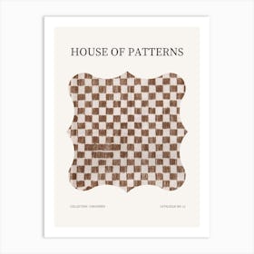 Checkered Pattern Poster 11 Art Print