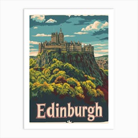 Aihrgdesign A Vintage Travel Poster Of Edinburgh Featuring Th 5feb3025 428a 4e67 A795 21b48a0e6f86 1 Art Print