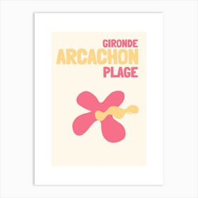 ARCACHON Plage Art Print