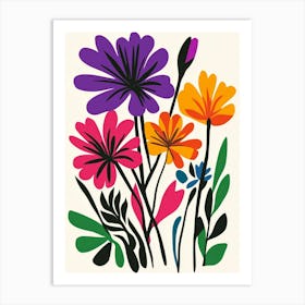 Colorful Flowers 11 Art Print