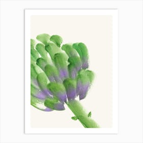 Artichoke Big Veggi Vegetable Watercolor Painting Minimalist Kitchen Print Art Print