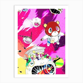 kanye west education Art Print