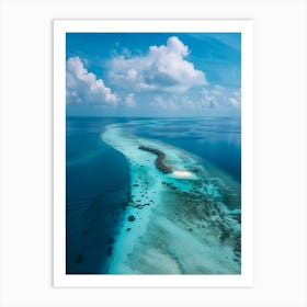 Island In The Maldives 10 Art Print