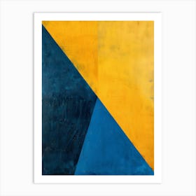 Blue And Yellow 3 Art Print